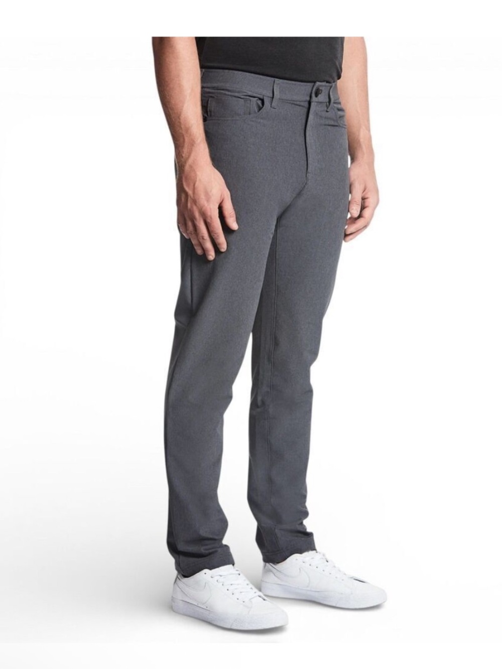 Public Rec Pants Mens Dark Gray Straight Performance Tech Golf  Sz 34x30
